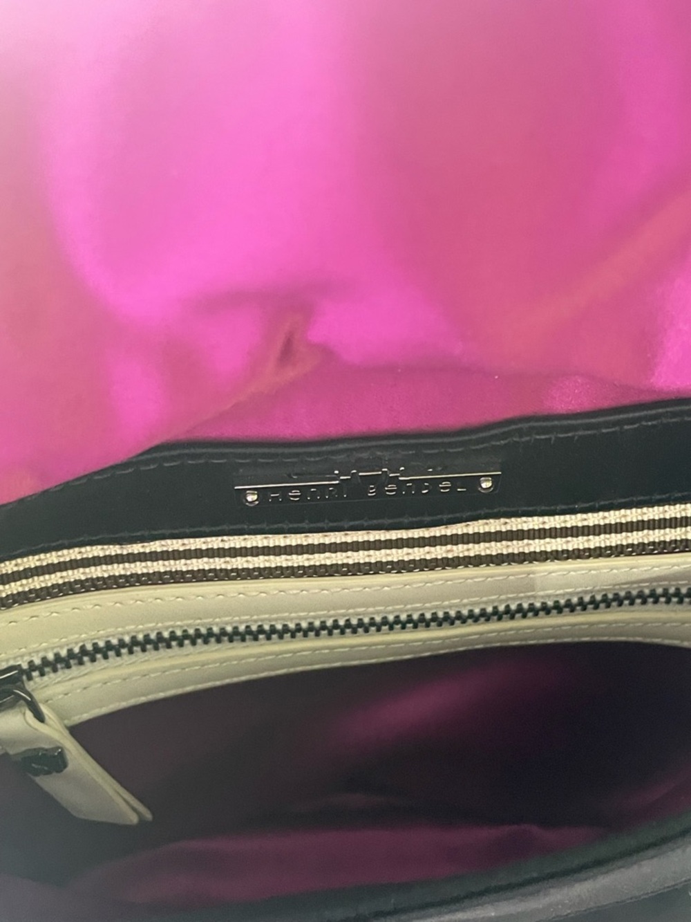 Henri Bendel Knot Mi Satin Clutch Shoulder Bag Black NWOT Henri Bendel - Picture 16 of 17